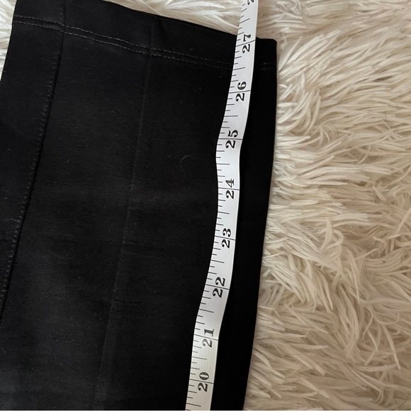 NEW Tahari Womens Slim Fit Pull-On Black Stretch Faux Pants Zip Detail Size M - Picture 7 of 11